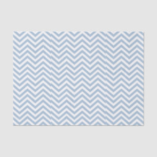 Light Blue Grunge Textured Chevron Tissue Paper
