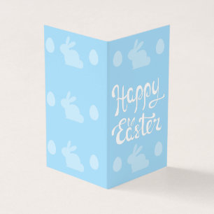 Light Blue Happy Easter Pack of 25 Mini Cards