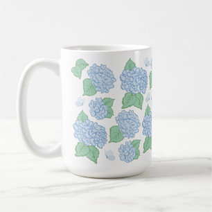Light Blue Hydrangea Mug