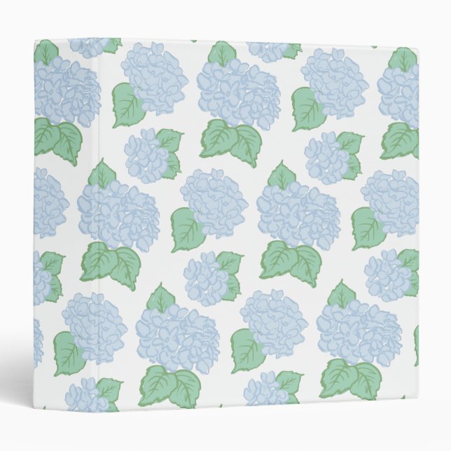 Light Blue Hydrangeas Binder (Front/Spine)