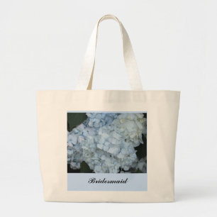 Light Blue Hydrangeas - Bridesmaid Large Tote Bag