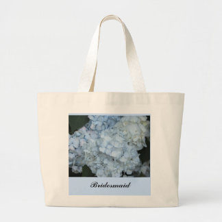 Light Blue Hydrangeas - Bridesmaid Large Tote Bag
