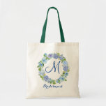 Light Blue Hydrangeas Floral Bridesmaid Tote Bag<br><div class="desc">Give your bridal party a tote bag that'll make them feel totally flattered! These totes come customized to say anything that you'd like. For further customization,  please click the "customize further" link and use our design tool to modify this template.</div>