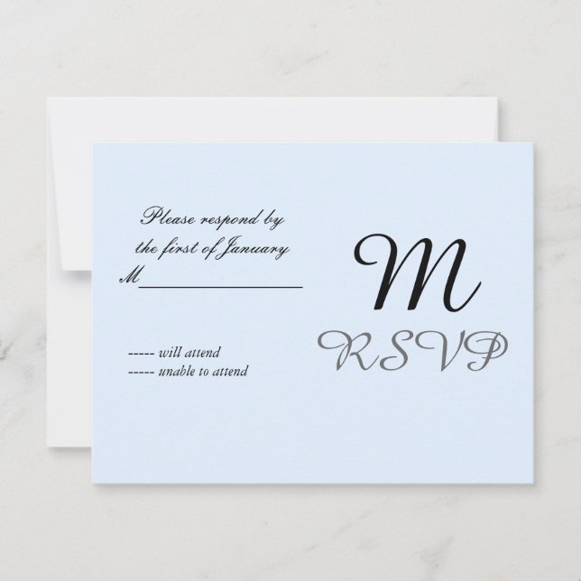 Light Blue Initial Reply Card (Front)