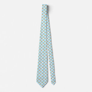 Light Blue Island Tribal Green Sea Turtles Tie