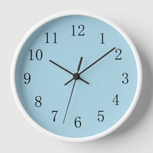 Light Blue Kitchen Wall Clock