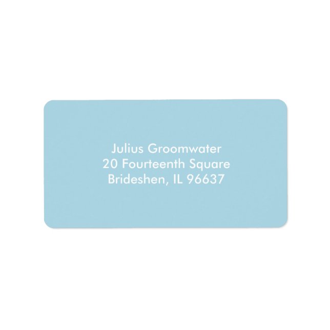 Light Blue Label (Front)