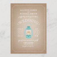 Light Blue Lantern Cardstock Inspired Camp Wedding