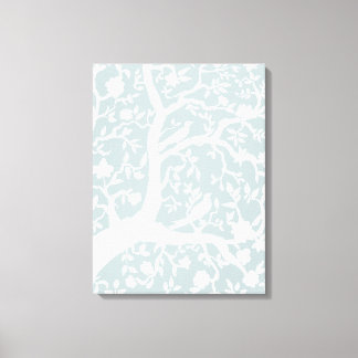 Light Blue Large Chinoiserie Art Canvas
