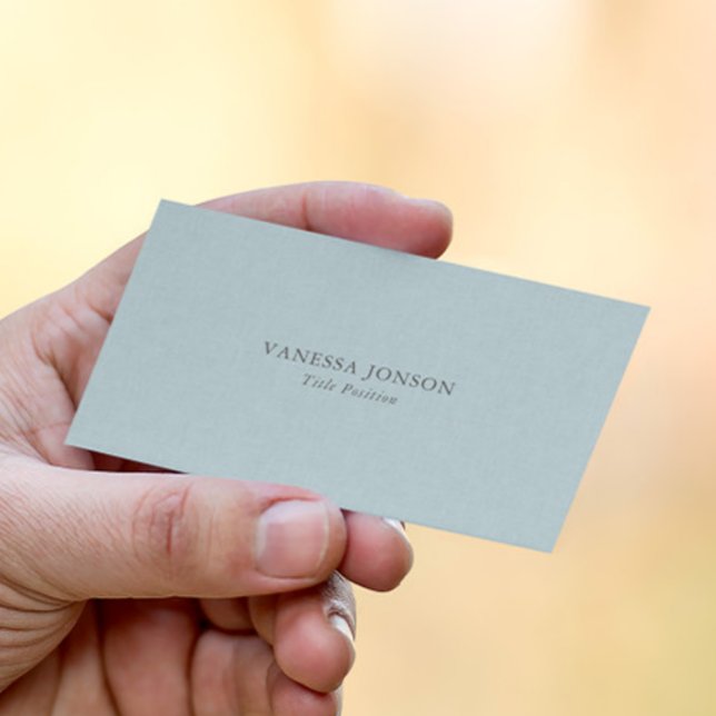 Light Blue Linen Texture Business Card (Creator Uploaded)