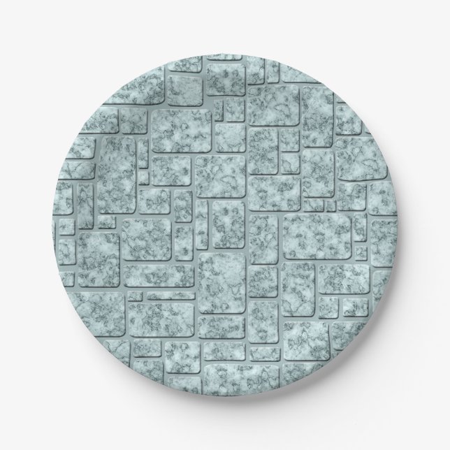 Light blue, loft paper plate (Front)