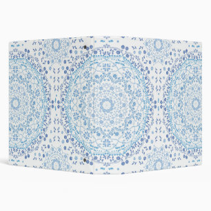 Light Blue Mandala Floral binder