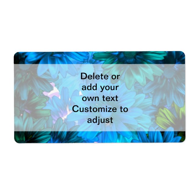 Light blue modern floral pattern (Front)