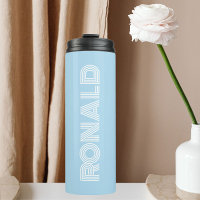 Light Blue Modern Typography Personalized