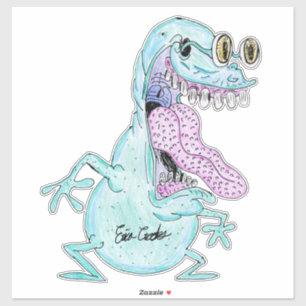 light blue monster alien cartoon