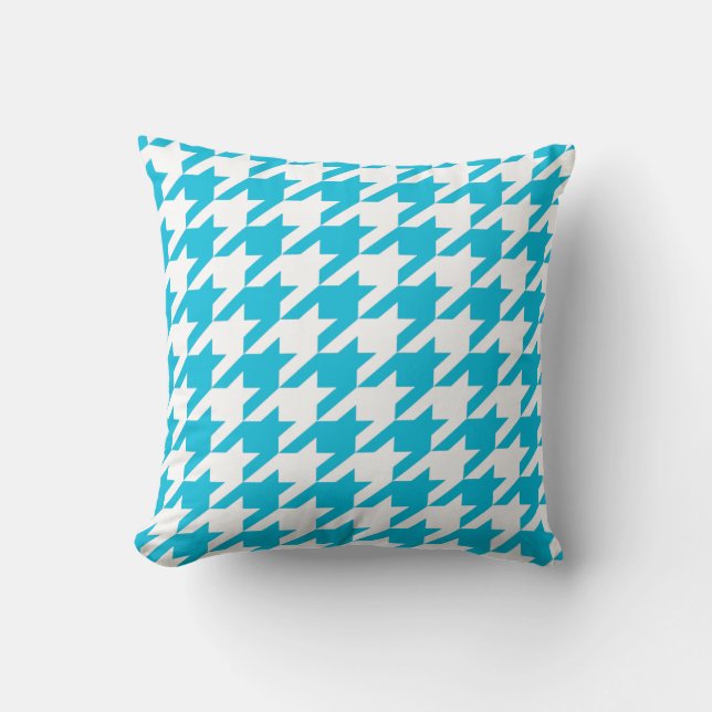 Light Blue Moods Throw Pillow (Front)