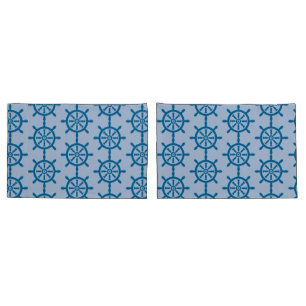 Light Blue Nautical Pillowcase Customize