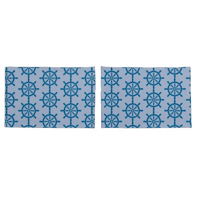 Light Blue Nautical Pillowcase Customize (Back-Set)
