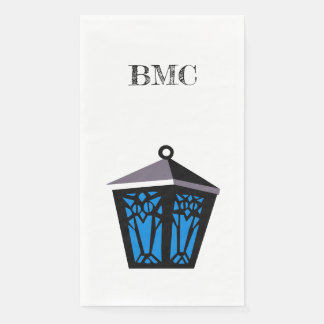 Light Blue Owl Lantern Napkins