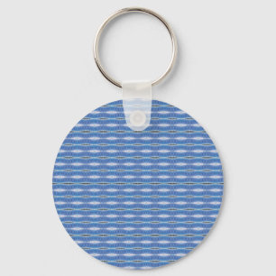 light blue pattern keychain