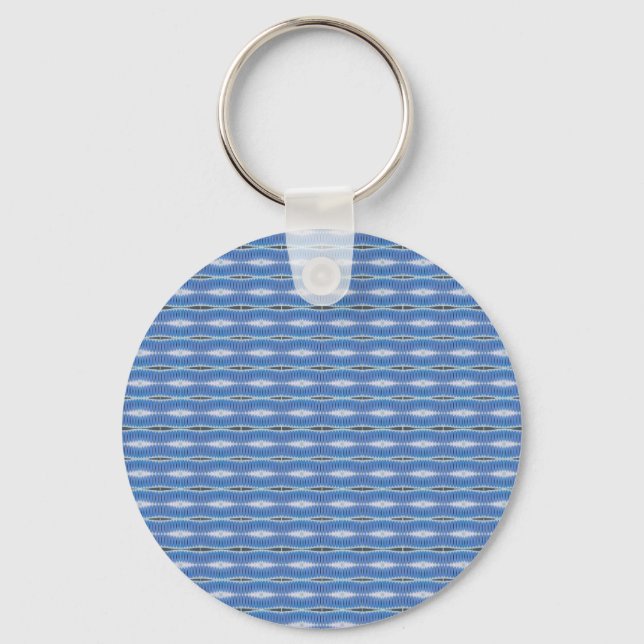 light blue pattern keychain (Front)