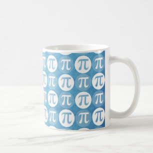 Light Blue Pi Circles Coffee Mug