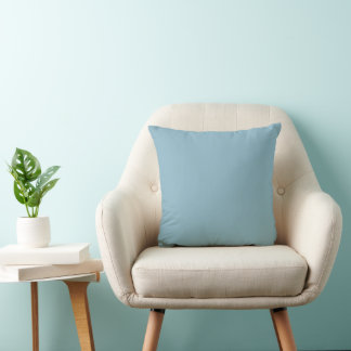 Light Blue Plain Colour Throw Pillow