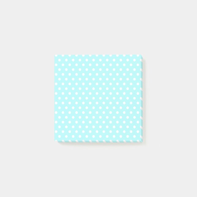 Light blue   Polka Dots Post-it Notes (Front)
