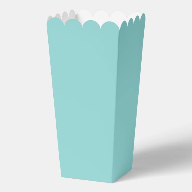 Light Blue Popcorn Box Favour (Front)