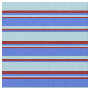 Light Blue, Royal Blue, and Dark Red Coloured Fabric