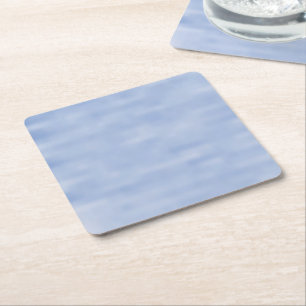 Light Blue Sky pattern party Square Paper Coaster
