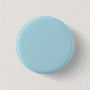 Light Blue Solid Colour 1 Inch Round Button