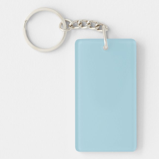 Light Blue Solid Colour Keychain (Front)
