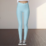 Light Blue Solid Colour Leggings<br><div class="desc">Light blue is a soft,  airy shade that brings a sense of calm and freshness. This colour has cool undertones,  giving it a crisp,  clean feel that is perfect for creating a peaceful and inviting atmosphere.</div>