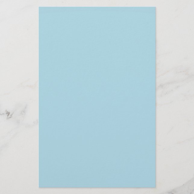 Light Blue Solid Colour Stationery (Front)