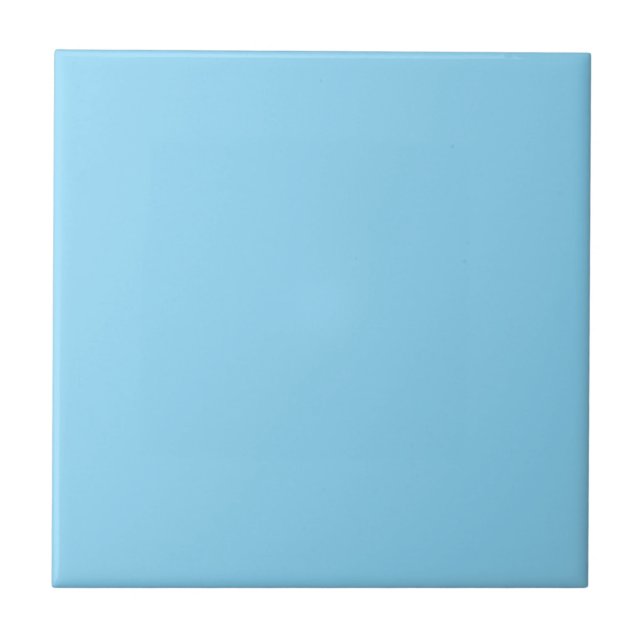 Light blue solid colour tile (Front)