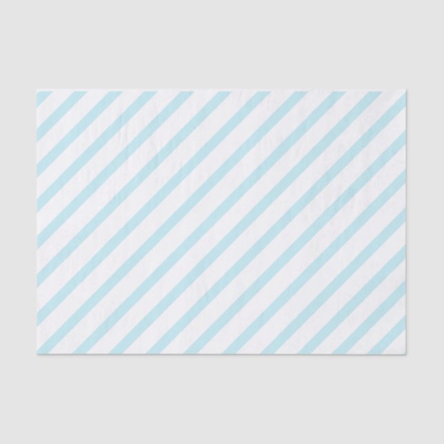 Light Blue Stripe Tissue Paper (Front)