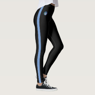 Light Blue Striped Both Sides Leggings JK 2022