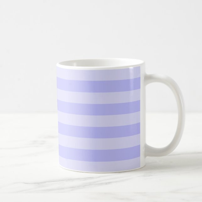 Light Blue Striped Pattern Mug (Right)