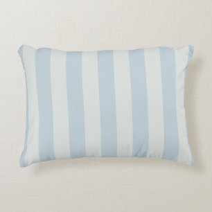 Light Blue Stripes Accent Pillow