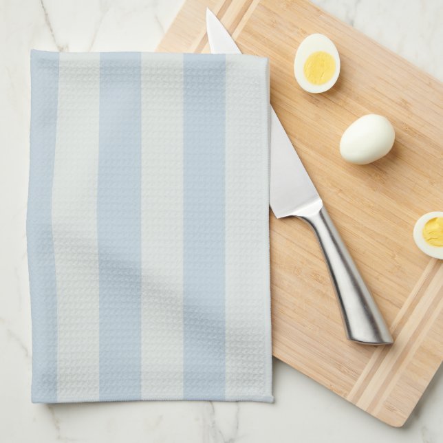 Light Blue Stripes Kitchen Towel (Quarter Fold)