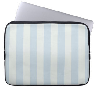 Light Blue Stripes Laptop Sleeve