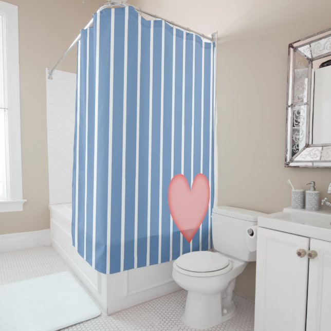 Light Blue Stripes w/Pink Heart (In Situ)