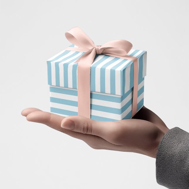 Light Blue Stripes Wrapping Paper (Light Blue Stripes Wrapping Paper)