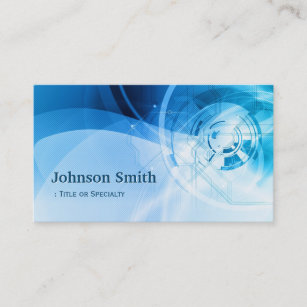 Light Blue Stylish - Modern and Hi-Tech Business Card