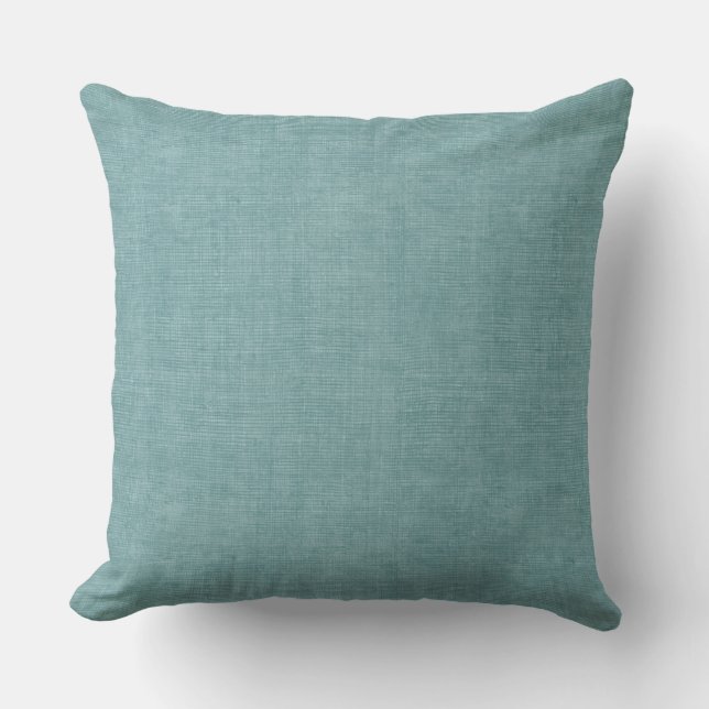 Light Blue Throw Pillow (Front)