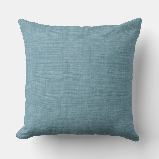 Light Blue Throw Pillow (Front)