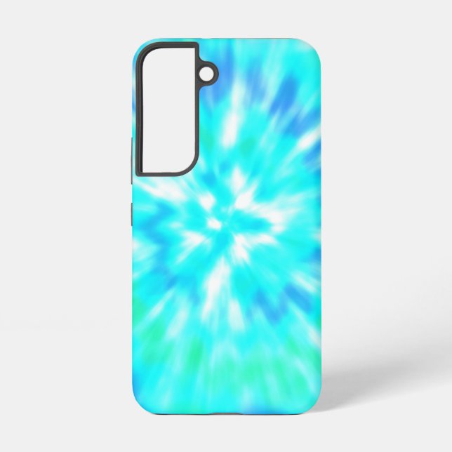 Light Blue Tie Dye Cell Phone Case (Back)