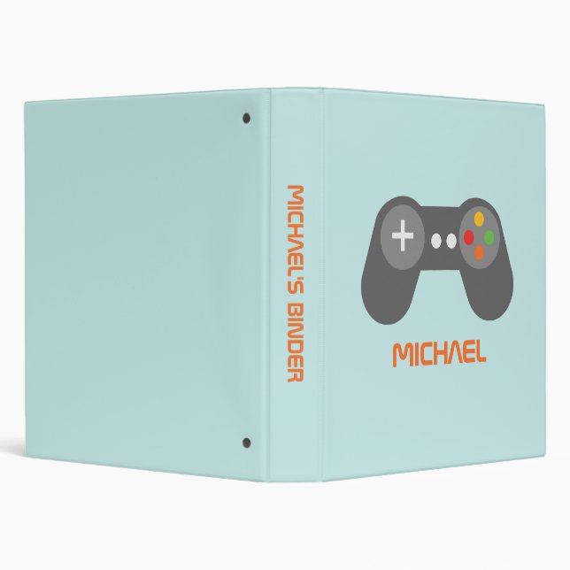 Light Blue Video Gamer Binder (Background)