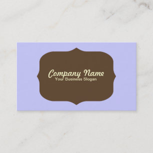 Light Blue Vintage/Retro Type Yellow Business Card